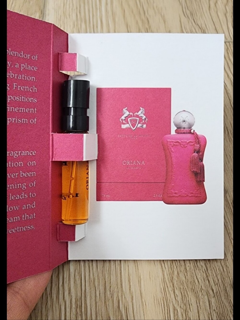 Parfums de marly paris oriana sample New